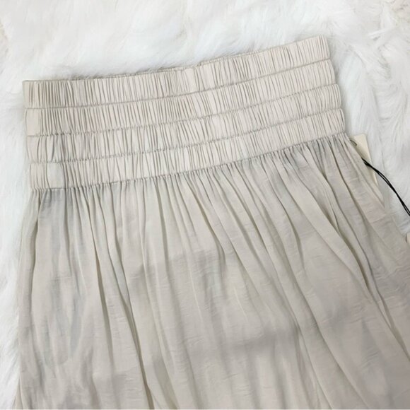 Aritzia Wilfred La Tour Skirt Draped High Lo High rise Waisted Birch Size XS - Picture 15 of 16